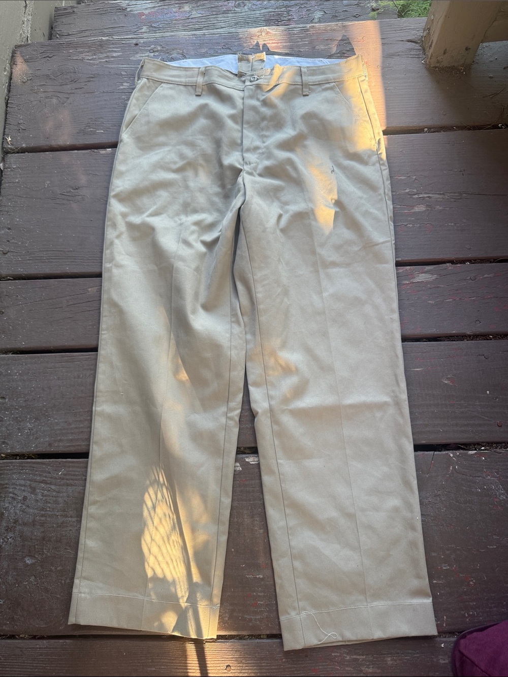 Men's Khaki Dress Pants - Classic Straight Fit